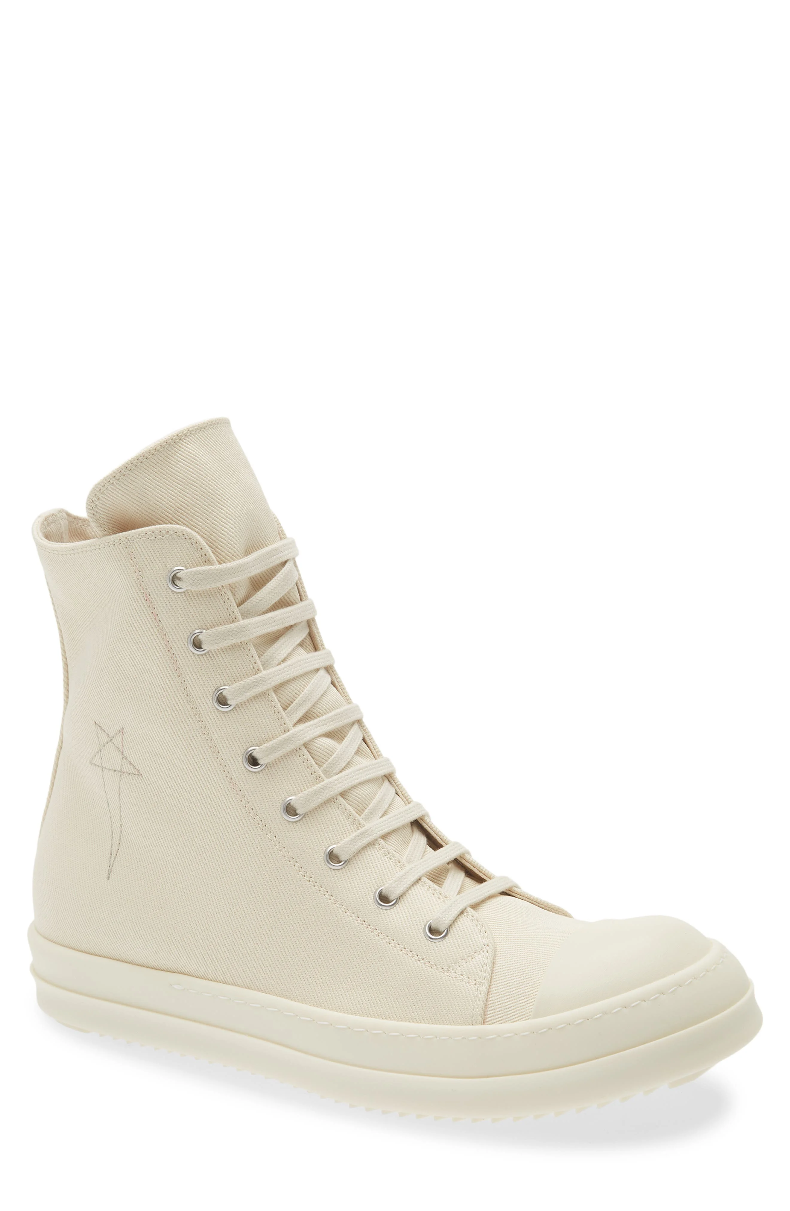 Rick Owens DRKSHDW High Top Sneaker in Milk/Pearl/Milk/Milk at Nordstrom - 1