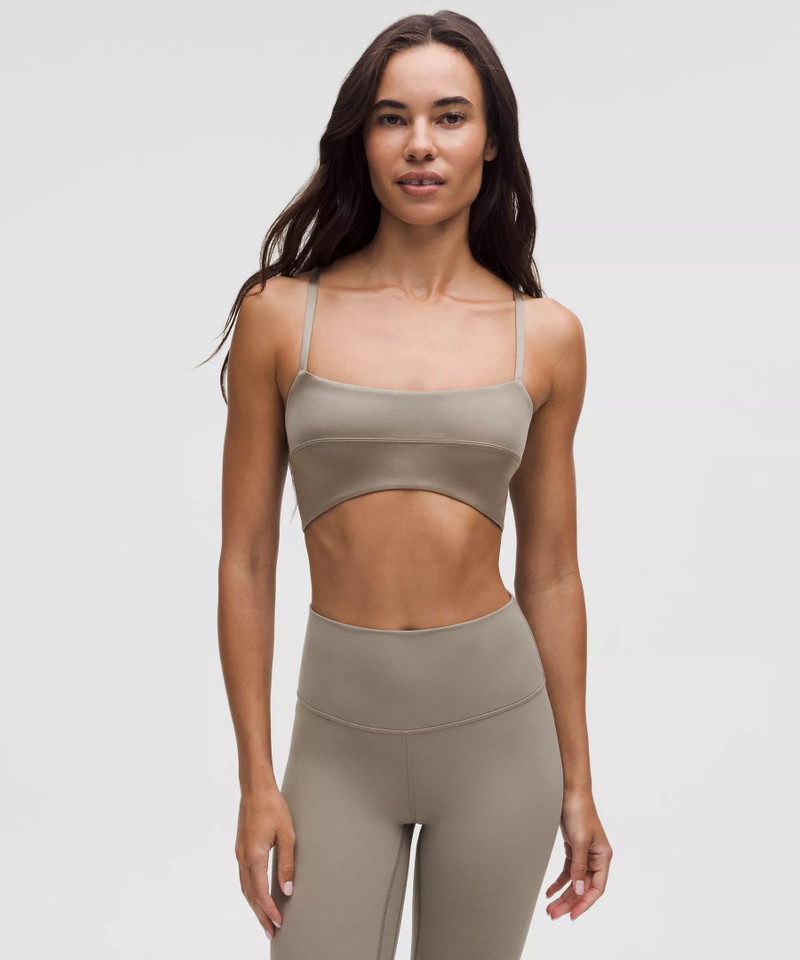 Satin Spaghetti-Strap Yoga Bra *Light Support, A/B Cup 1