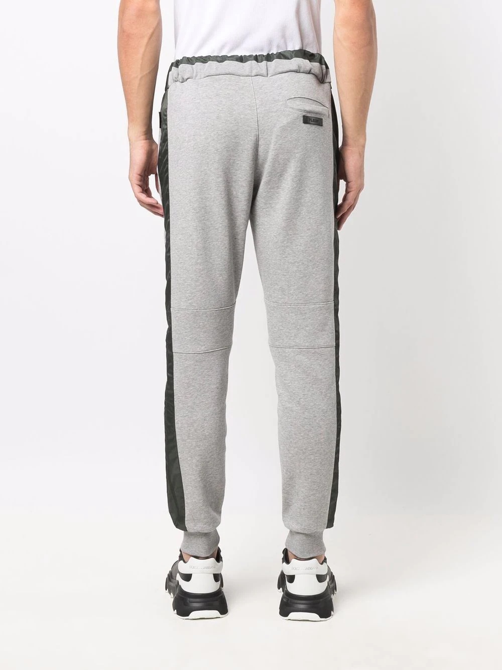 logo-patch cotton-blend track trousers - 4