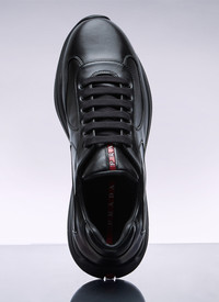 PRADA｜SNEAKERS (4E3400 038 F0002) Black Prada America's Cup nappa leather sneakers | PRADA