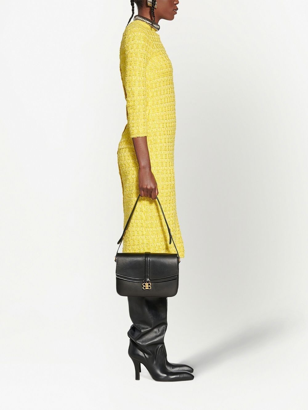 woven midi pencil dress - 3
