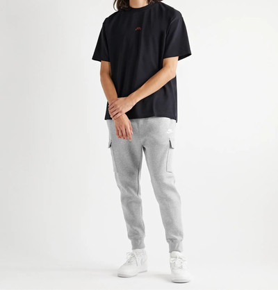 Nike Sportswear Club Slim-Fit Tapered Fleece-Back Cotton-Blend Jersey Cargo Sweatpants outlook