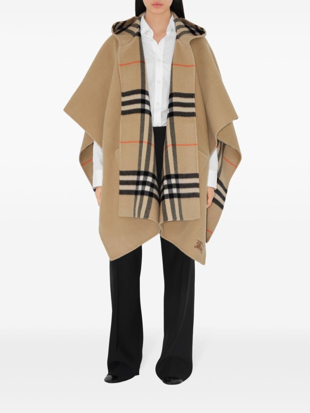 Vintage Check reversible cape - 2