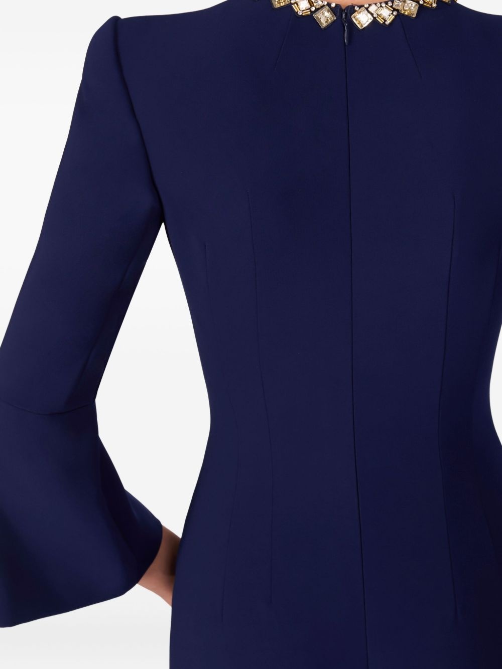 Margoni bell-sleeve embellished midi dress - 4