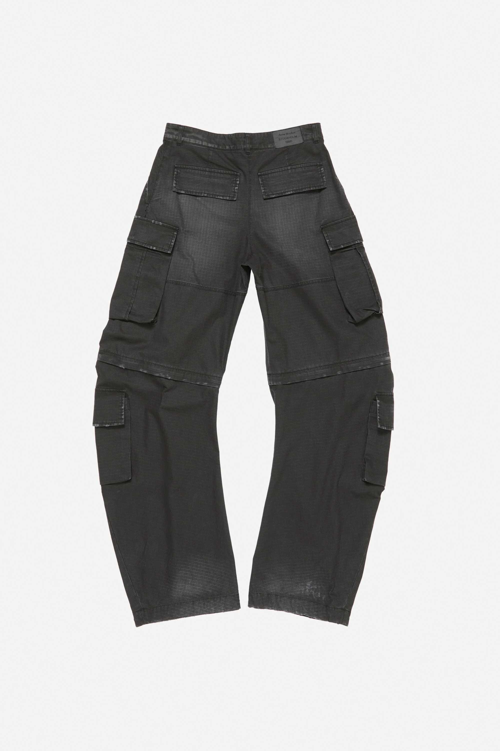 Coated cargo trousers - Black - 7