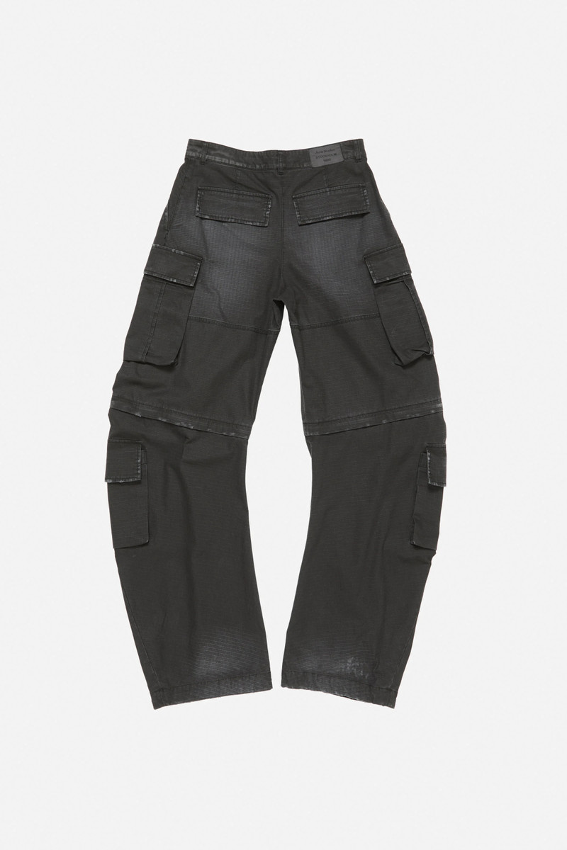 Coated cargo trousers - Black 7