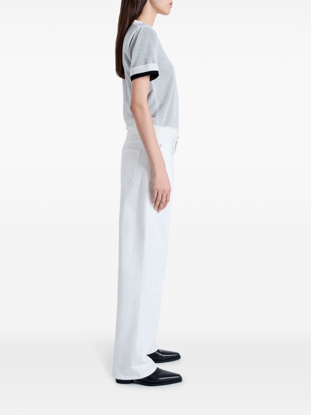 Powell sheer-knit layered top - 3