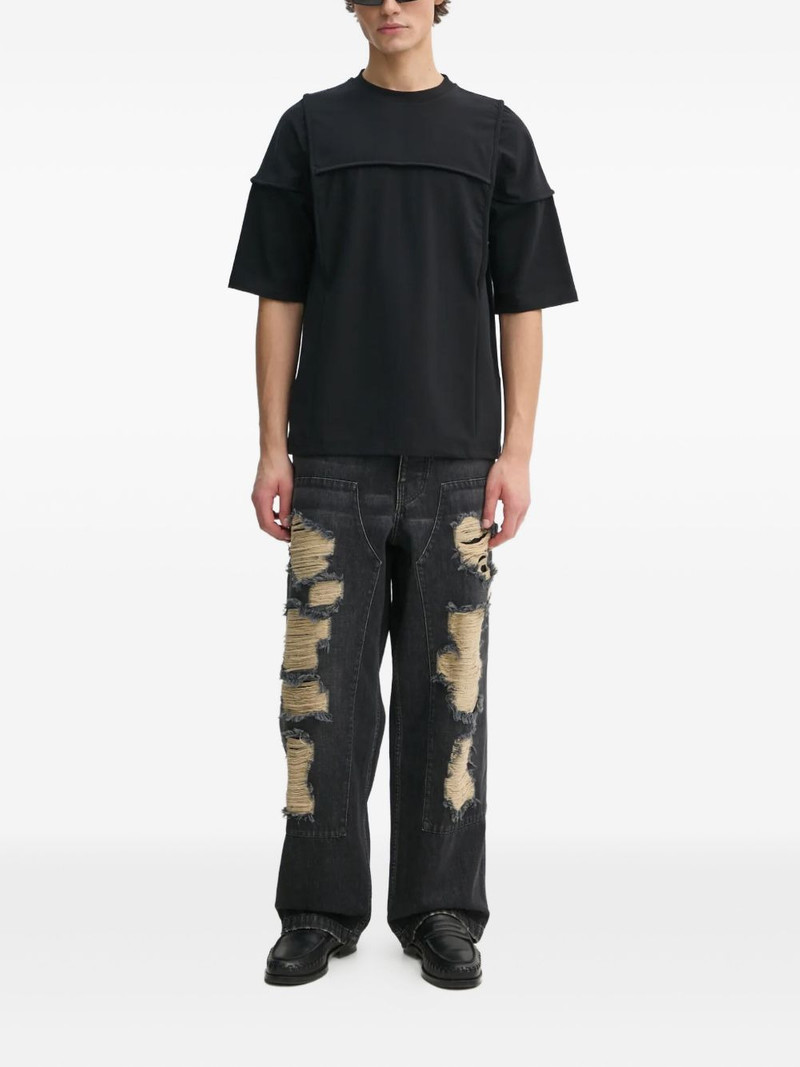 HELIOT EMIL™ panelled-design short-sleeve T-shirt outlook