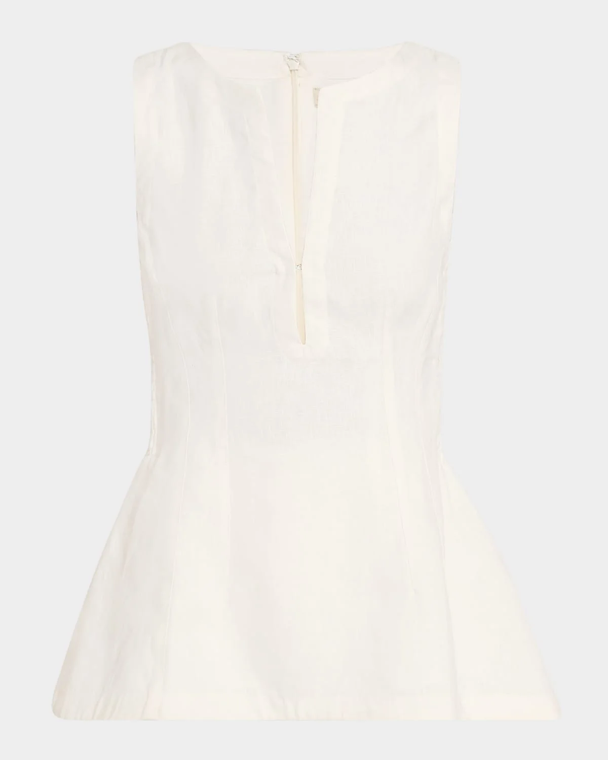 Melia V-Neck Linen Top - 1