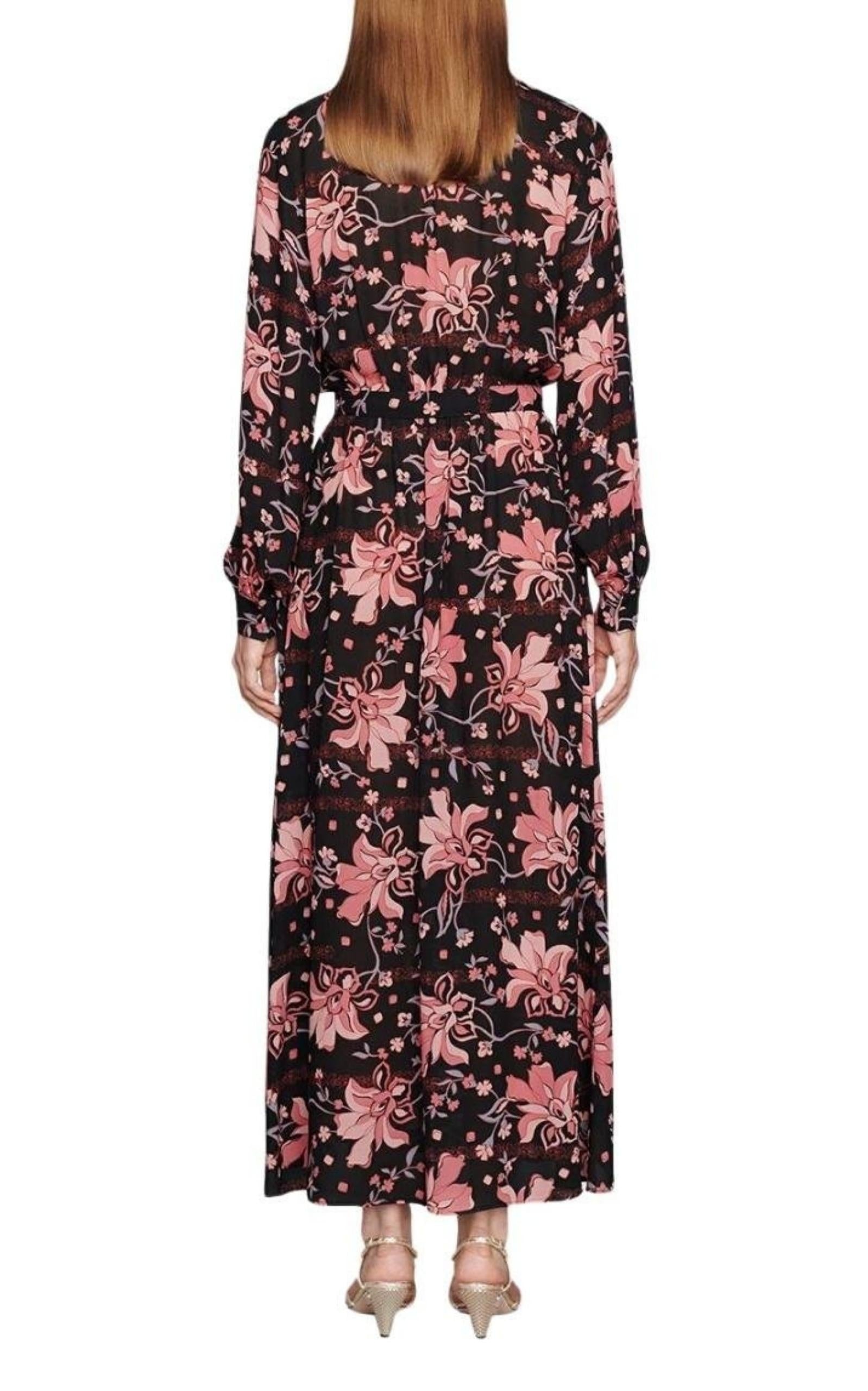 Floral-print Long Dress - 3