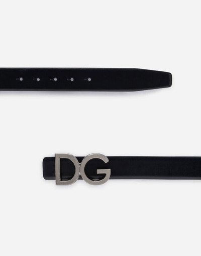 Dolce & Gabbana Calfskin belt with DG logo outlook