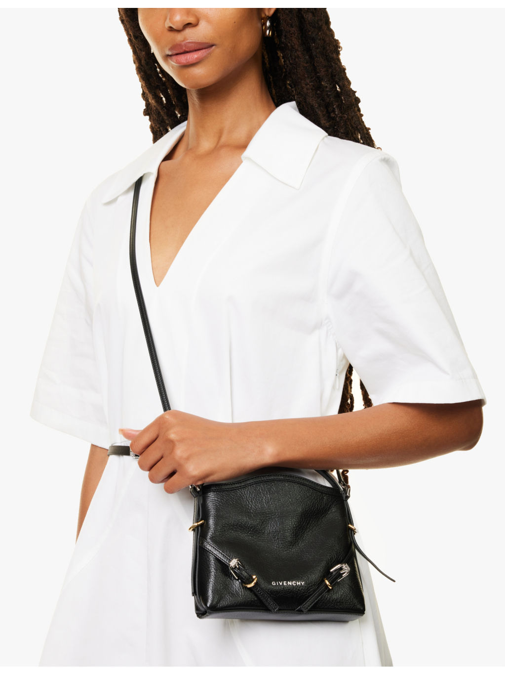 Voyou Nano leather cross-body bag - 2