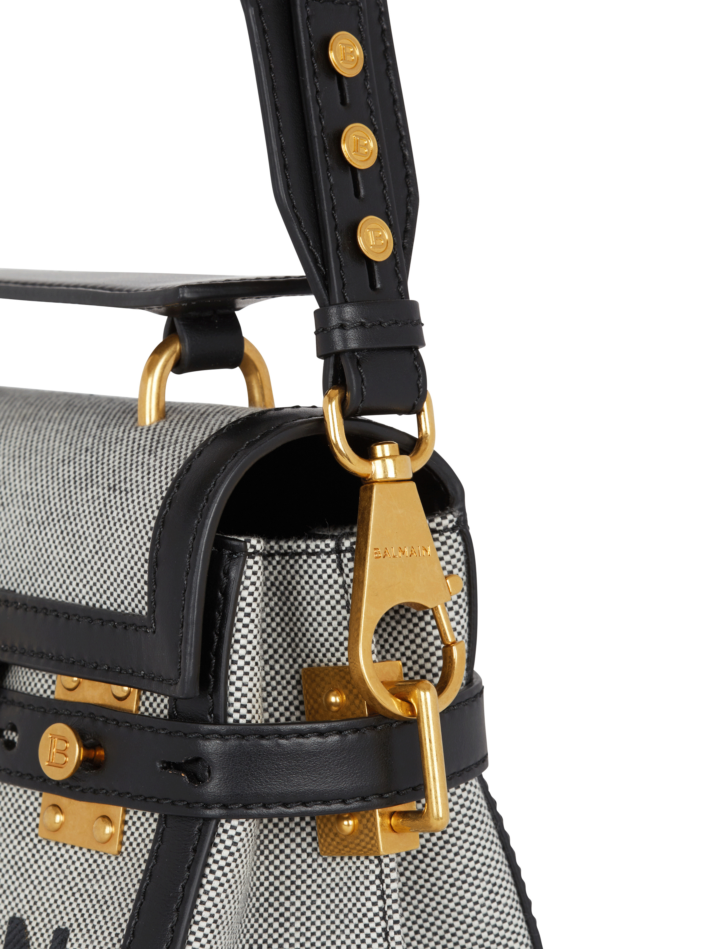 B-Buzz 23 canvas and leather bag 5