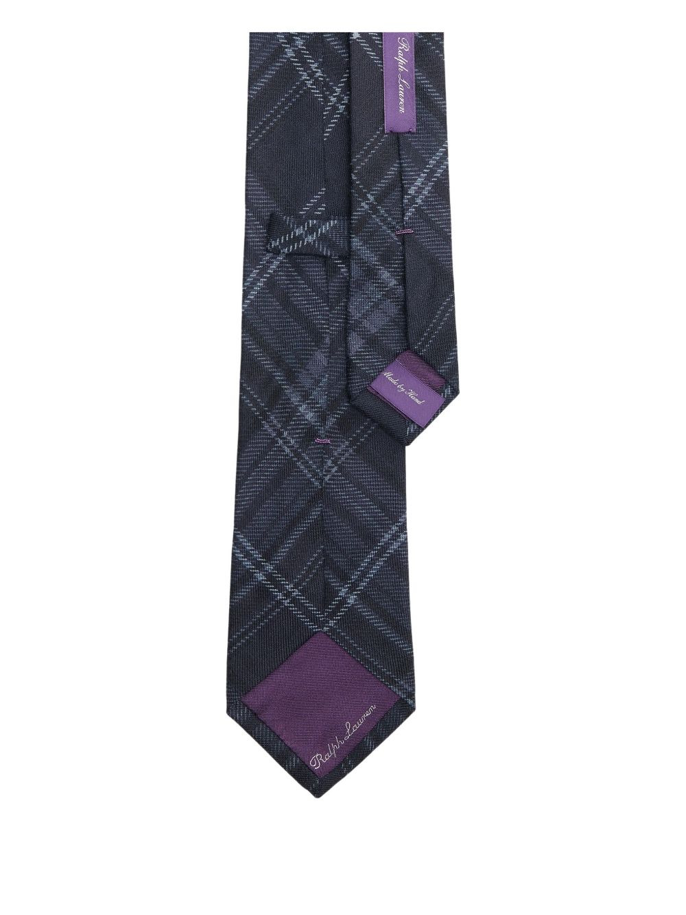plaid-pattern tie - 2