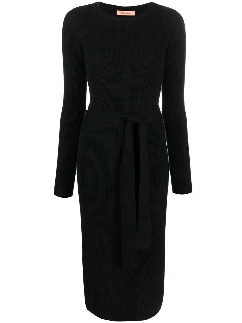 ribbed-knit midi dress 1