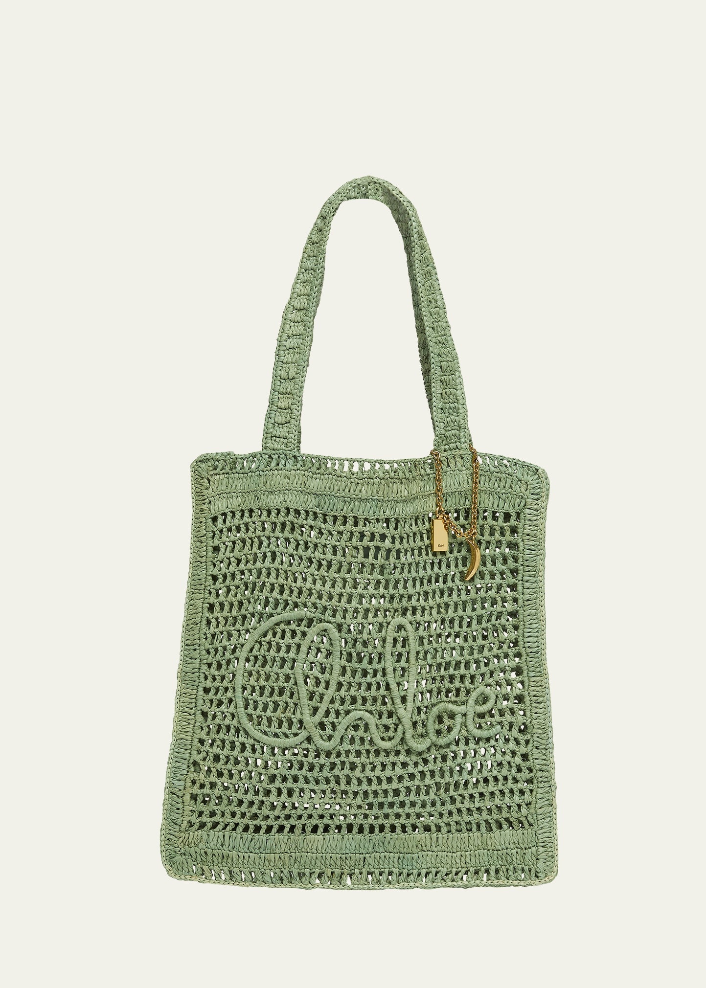 Summer Banana Tote Bag in Crochet Fabric - 1