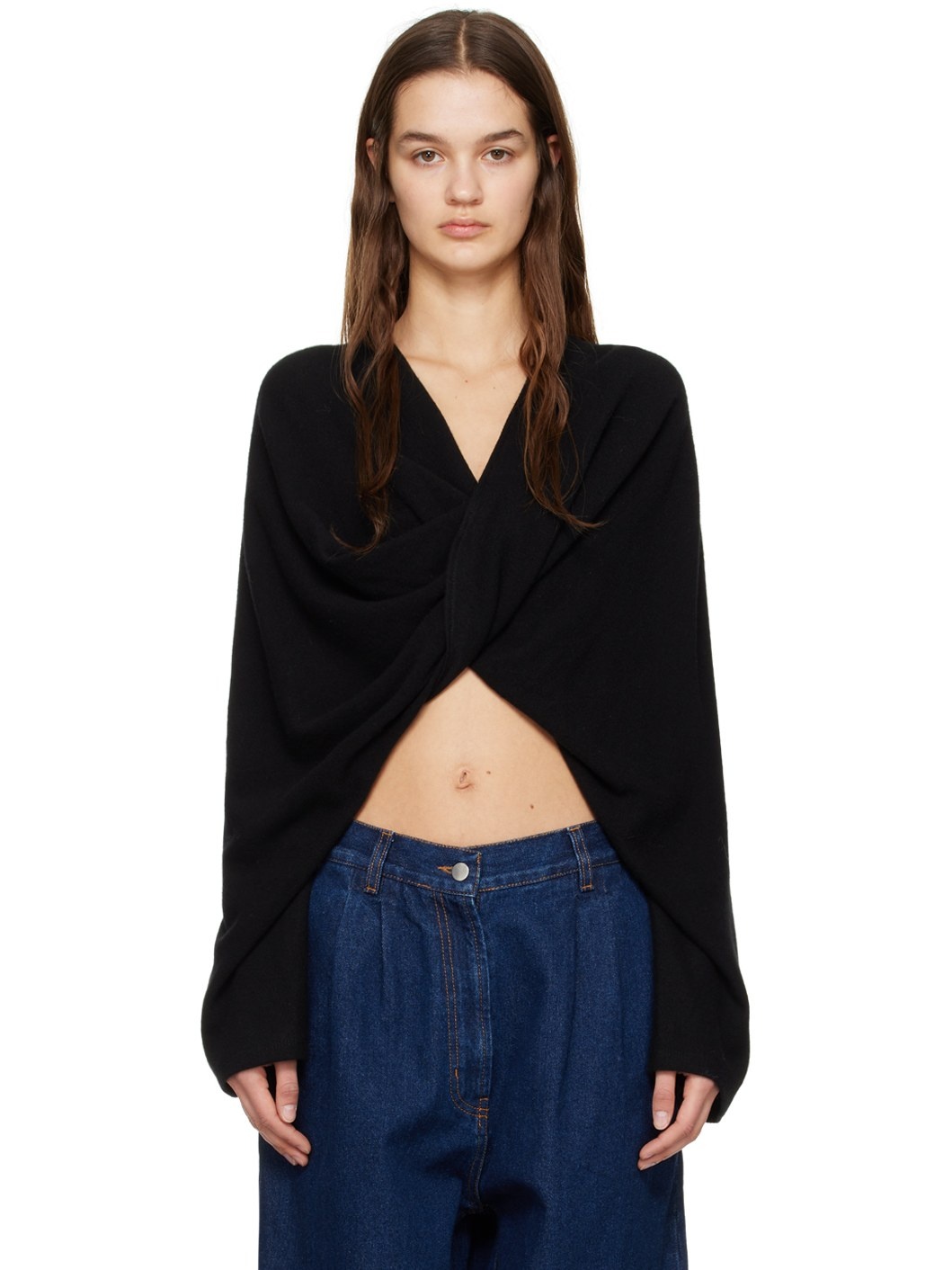 Black Twist Sweater - 1