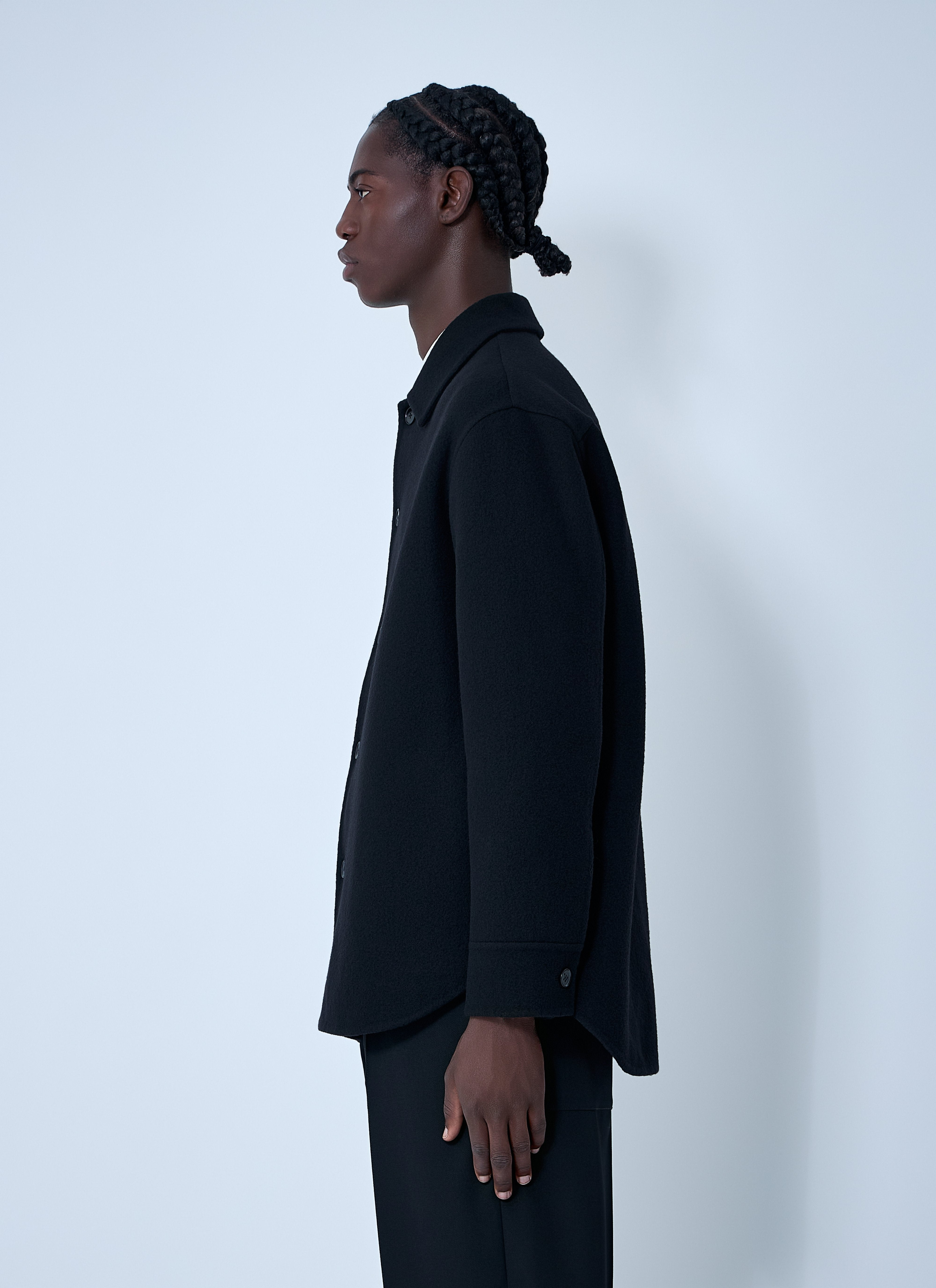 Jil Sander Men Wool Shirt - 3