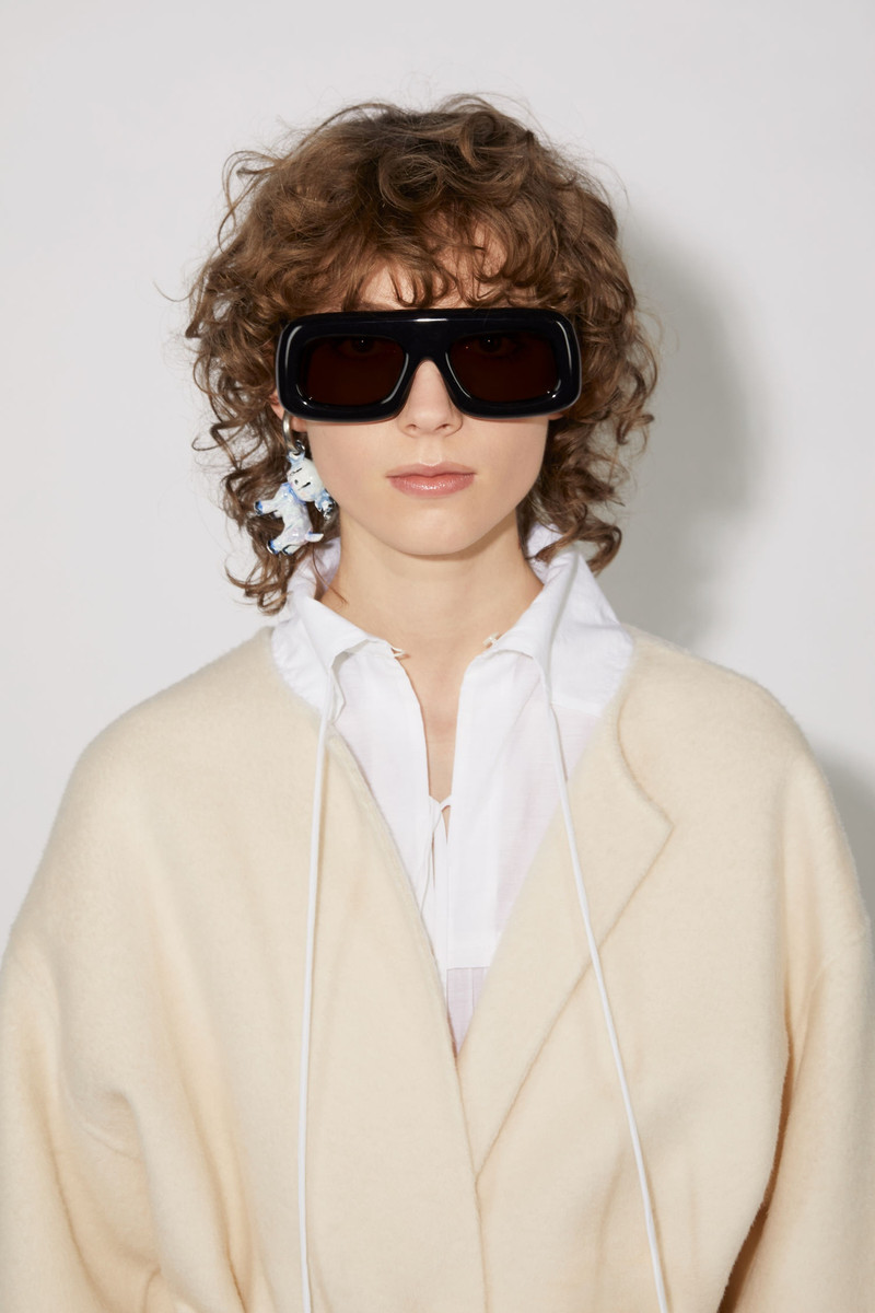 Collarless coat - Ecru/beige 6