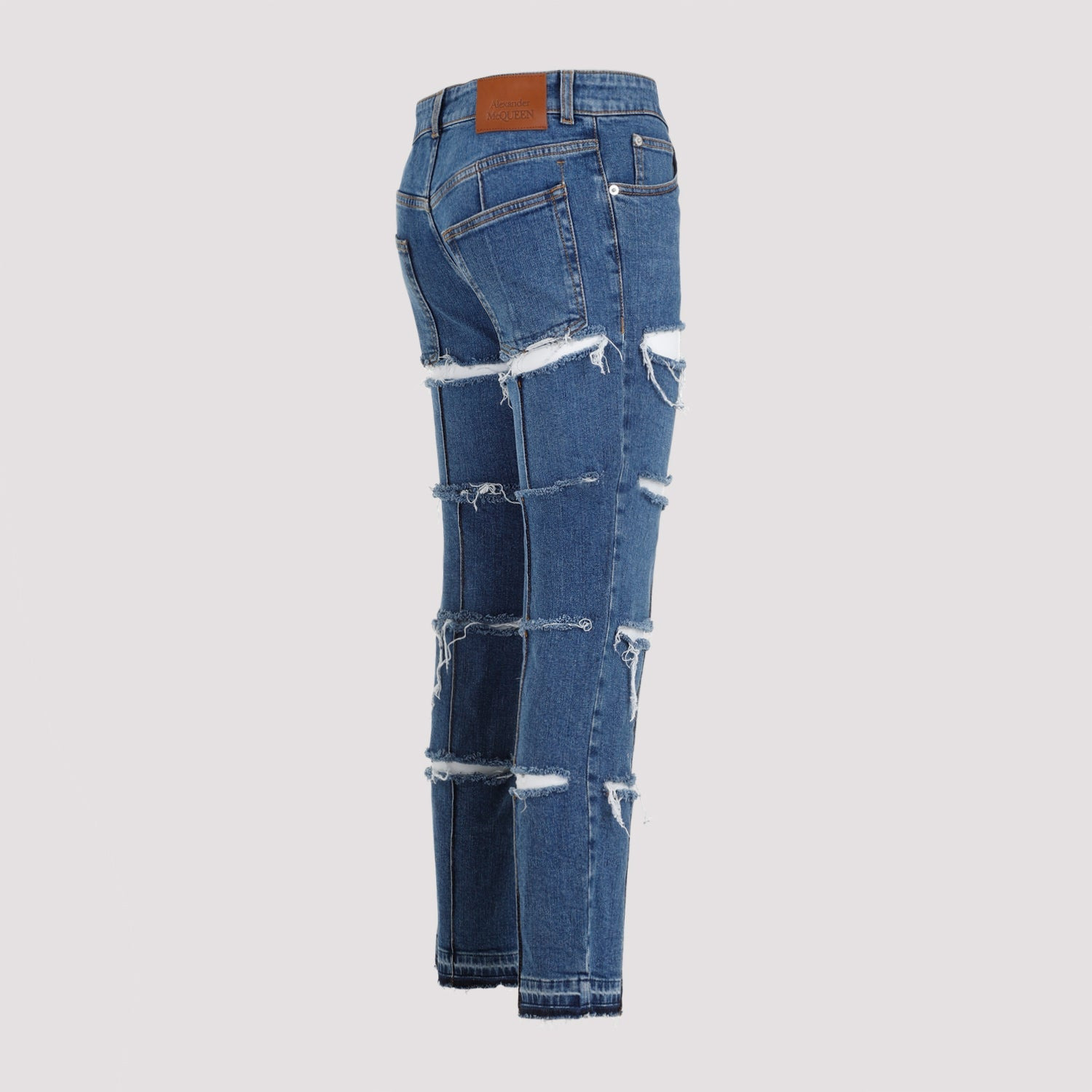 Alexander Mcqueen Denim Pants Women - 3