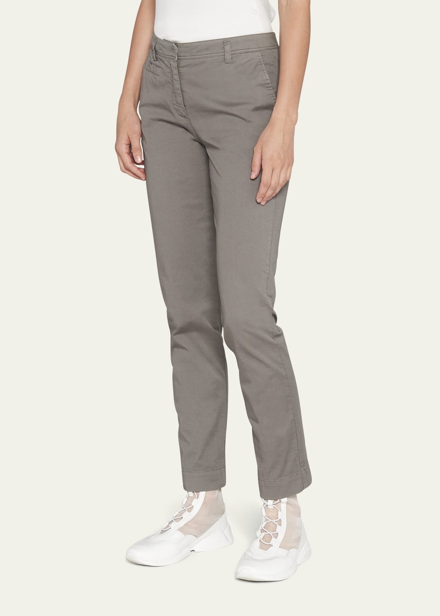 Straight-Leg Chino Ankle Pants - 4