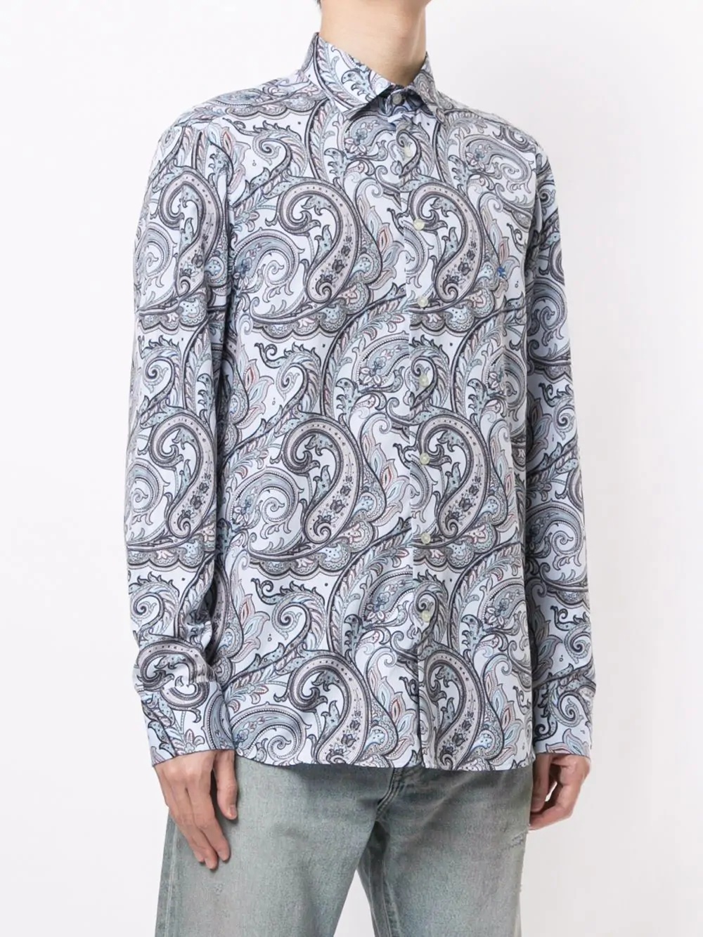 paisley-print cotton shirt - 3