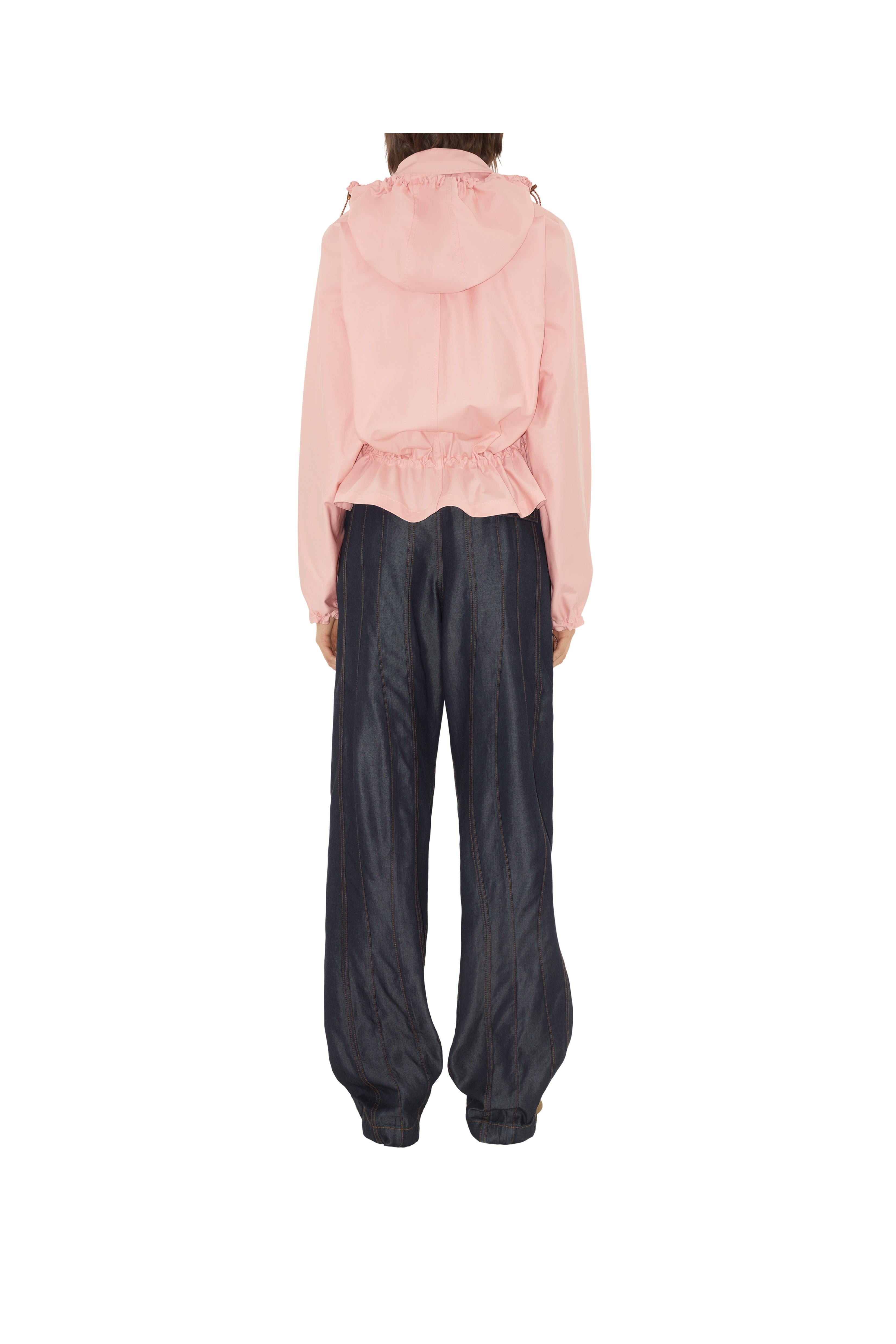 burberry Tropical Gabardine Hooded Trench Jacket in Flora at Nordstrom - 5