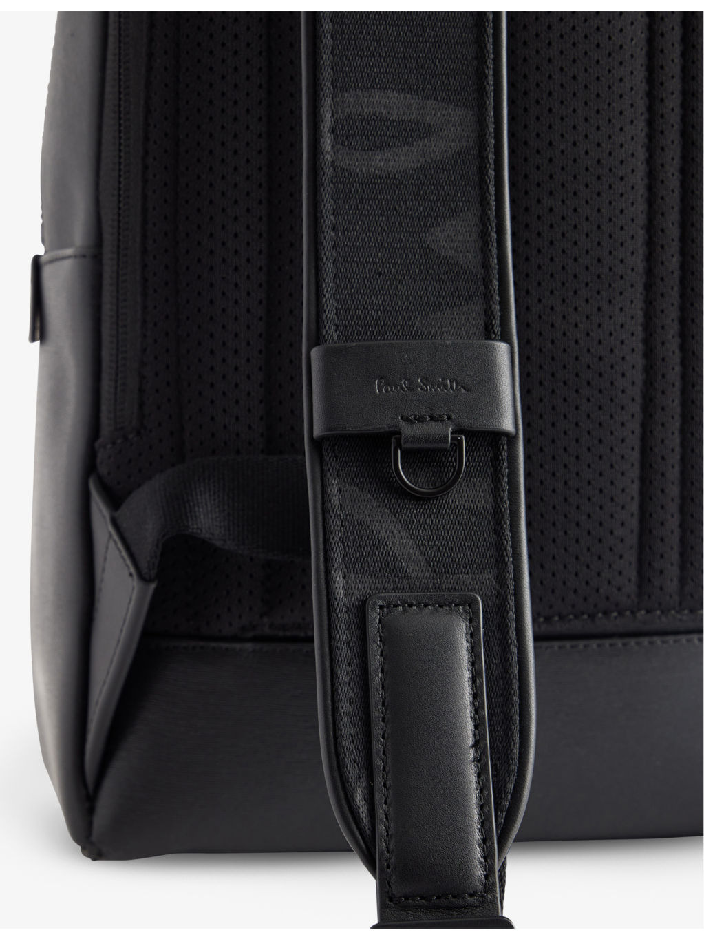 Embossed leather backpack - 3