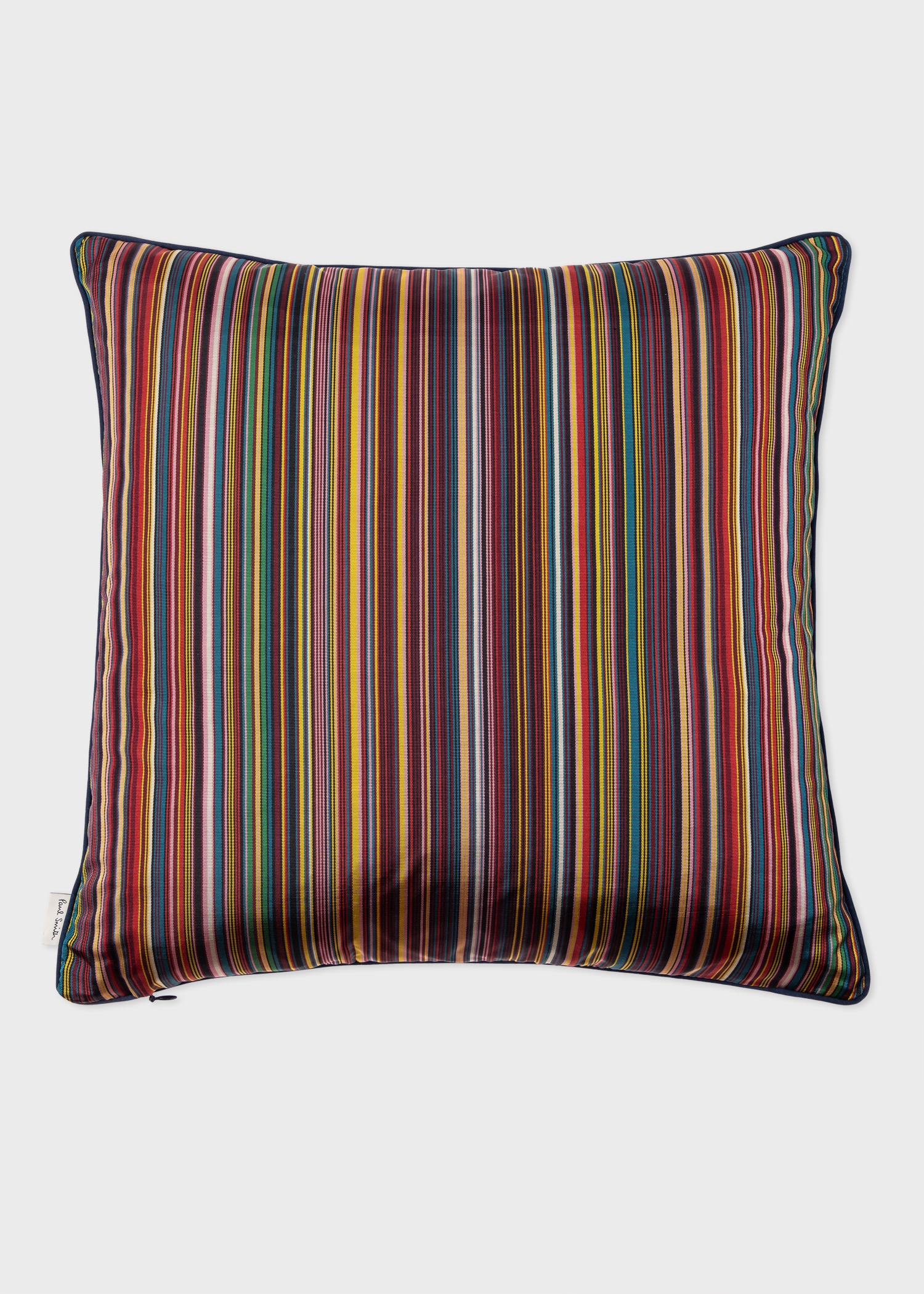 'Signature Stripe' Silk Cushion - 5