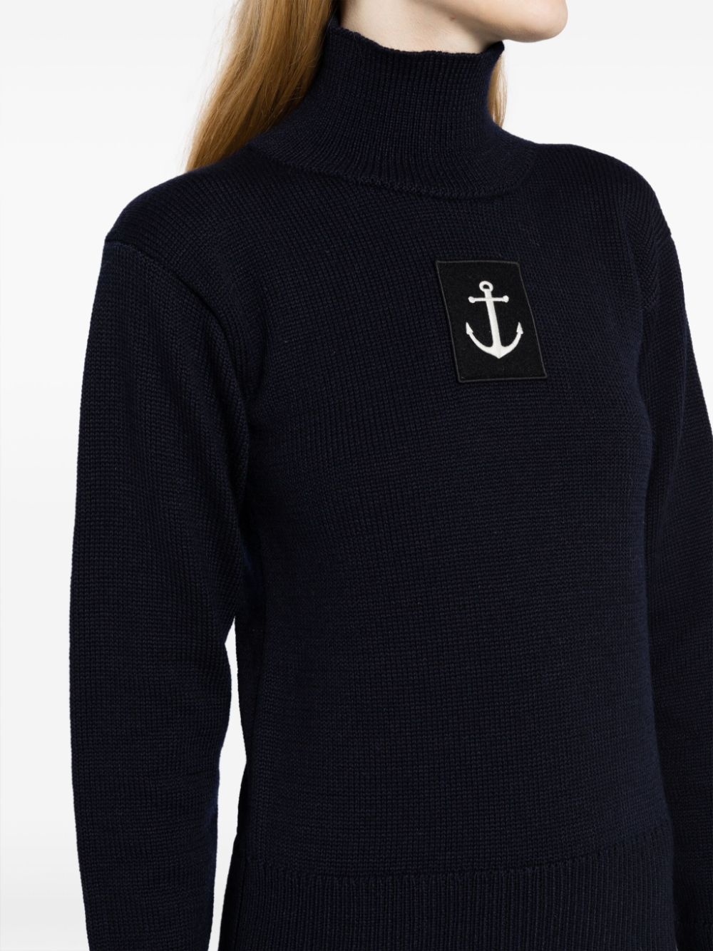 logo-patch high-neck jumper - 5