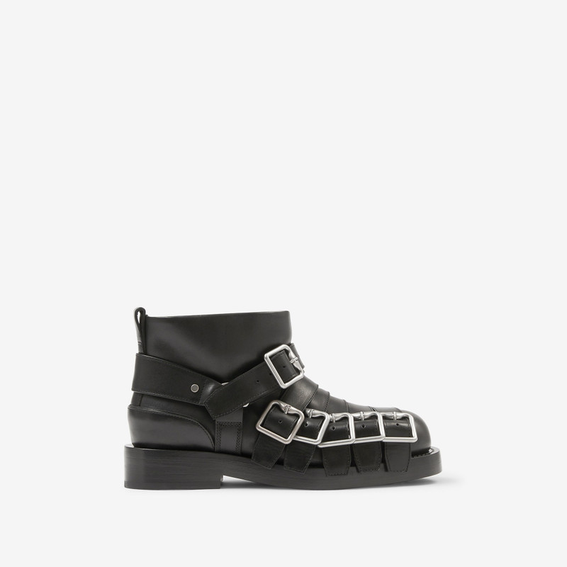 Leather Strap Boots - 1