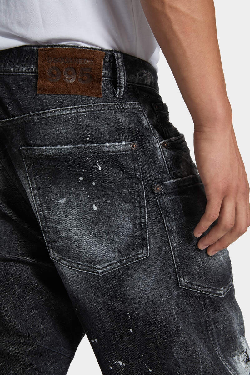 BLACK ROCKY MOUNTAINS WASH KAWAII JEANS - 6