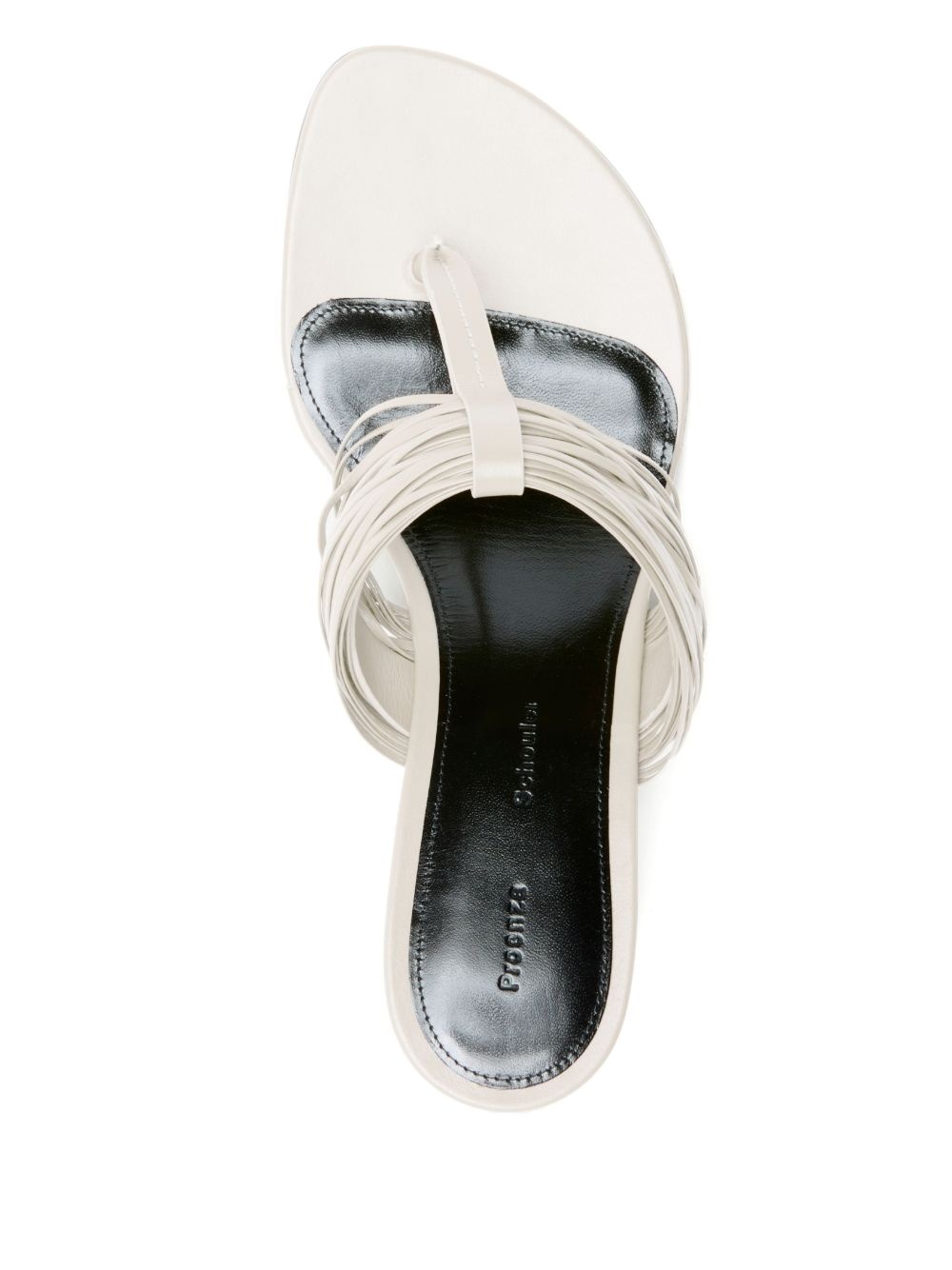 puckered-detail heeled sandals - 4