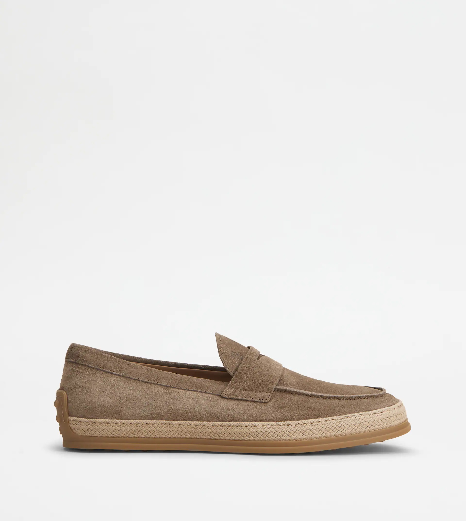 LOAFERS IN SUEDE - BEIGE - 1