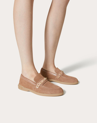 Valentino LEISURE FLOWS SPLIT LEATHER LOAFER outlook