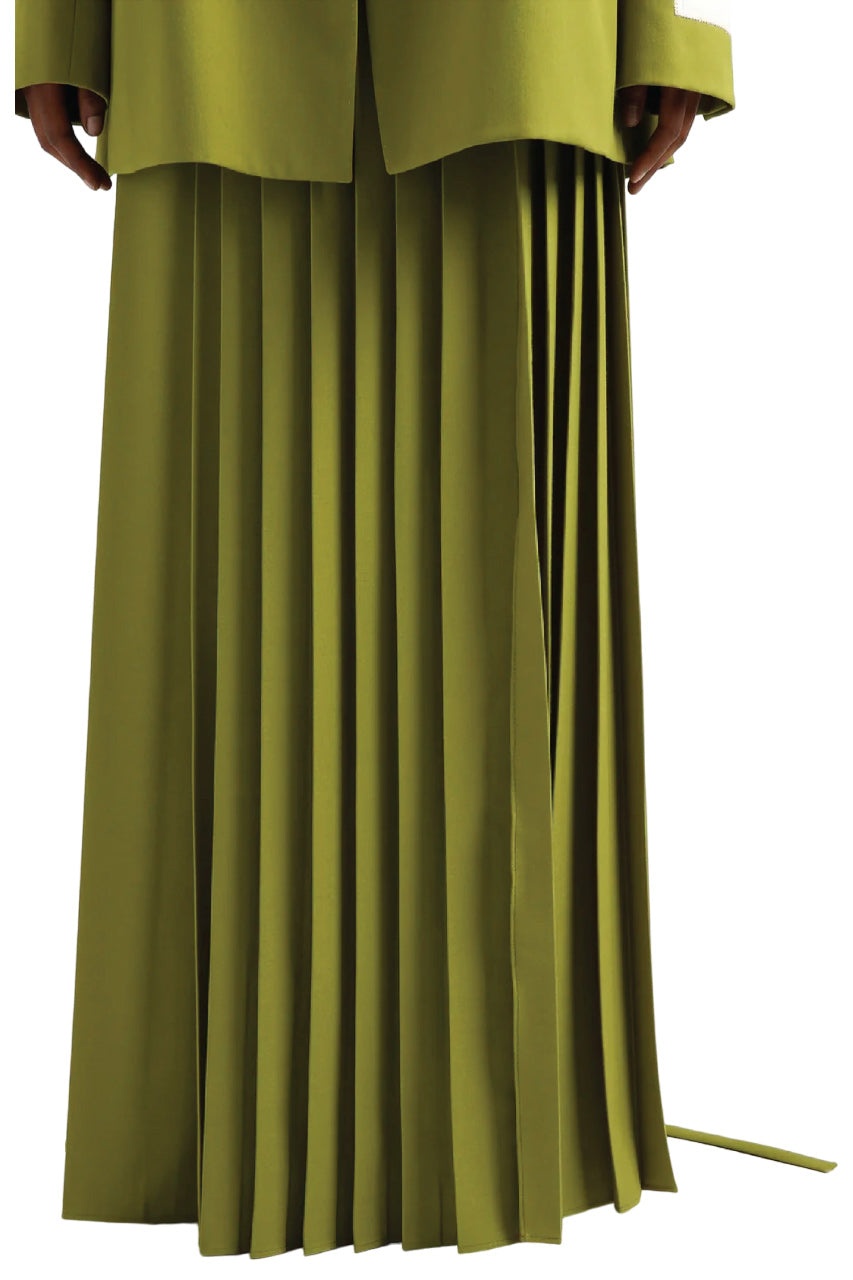 PLEATED LONG KILT SKIRT - 2