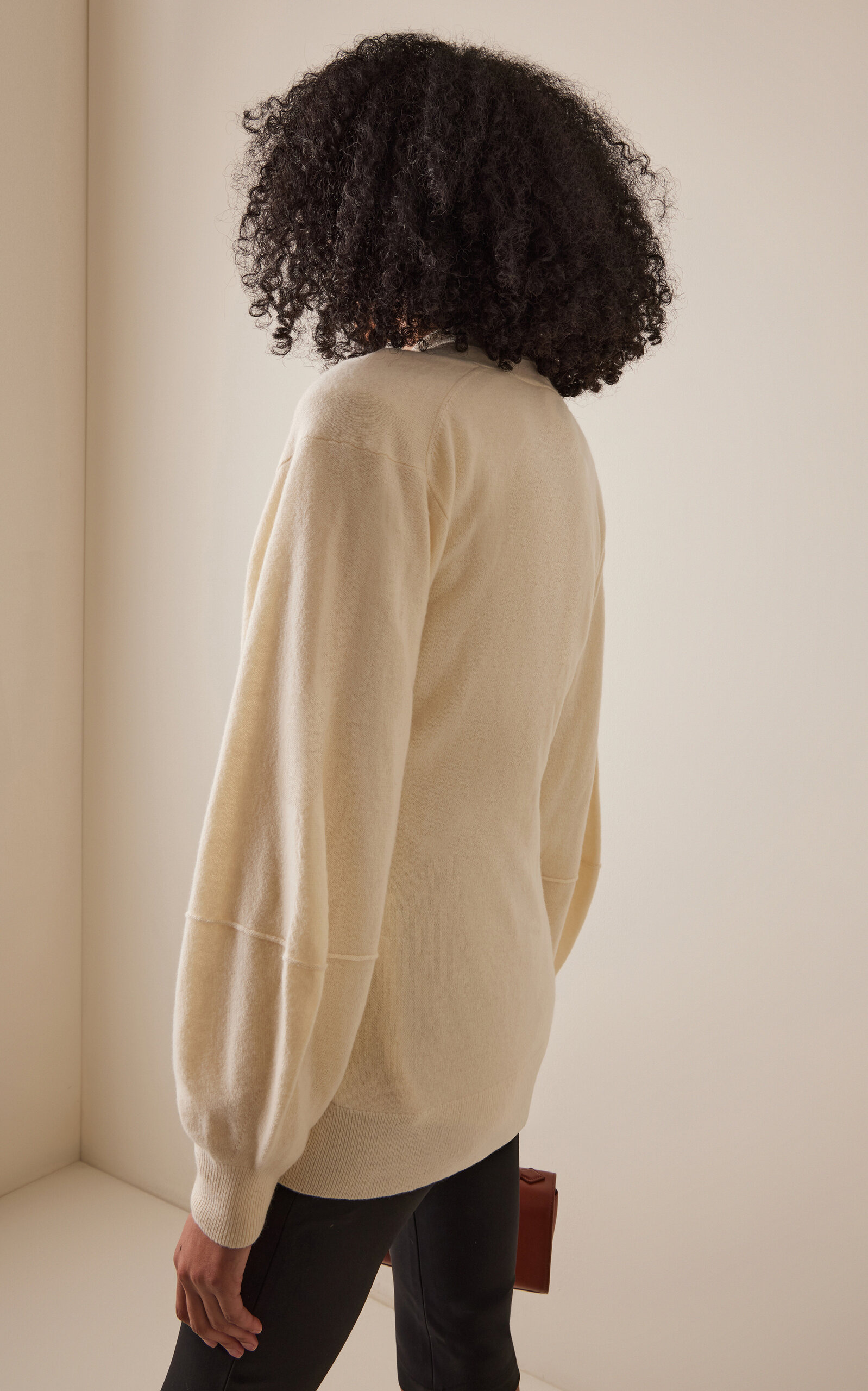 Wool-Cashmere Cardigan ivory - 4