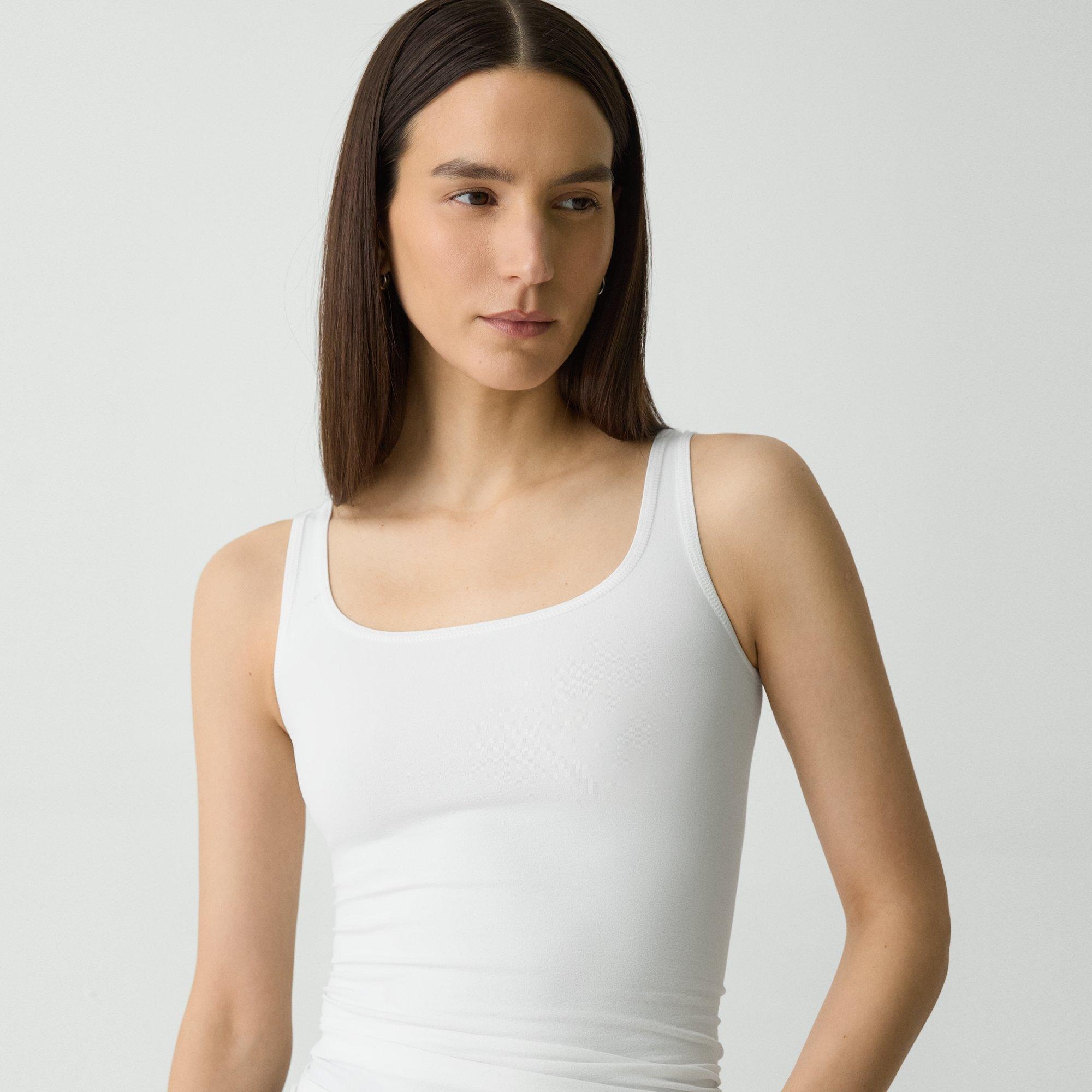 Scoop Neck Tank Top in Stretch Nylon - 5