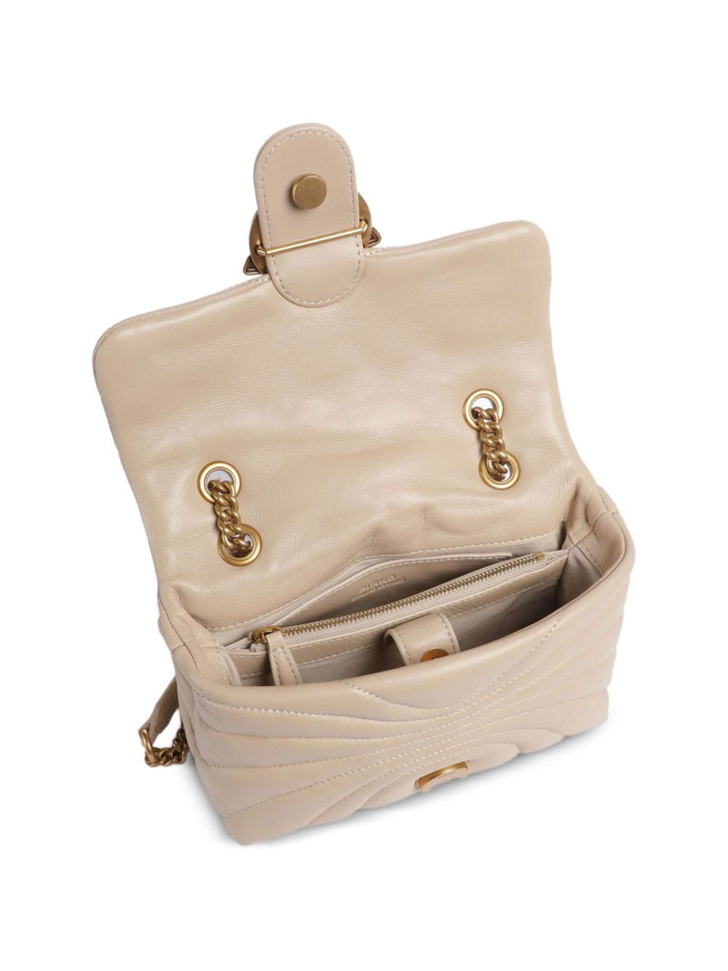 Love Puff quilted bird detail mini satchel 4