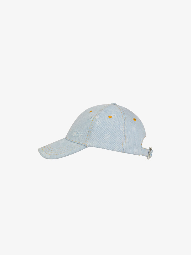 GIVENCHY CAP IN 4G WASHED DENIM 3