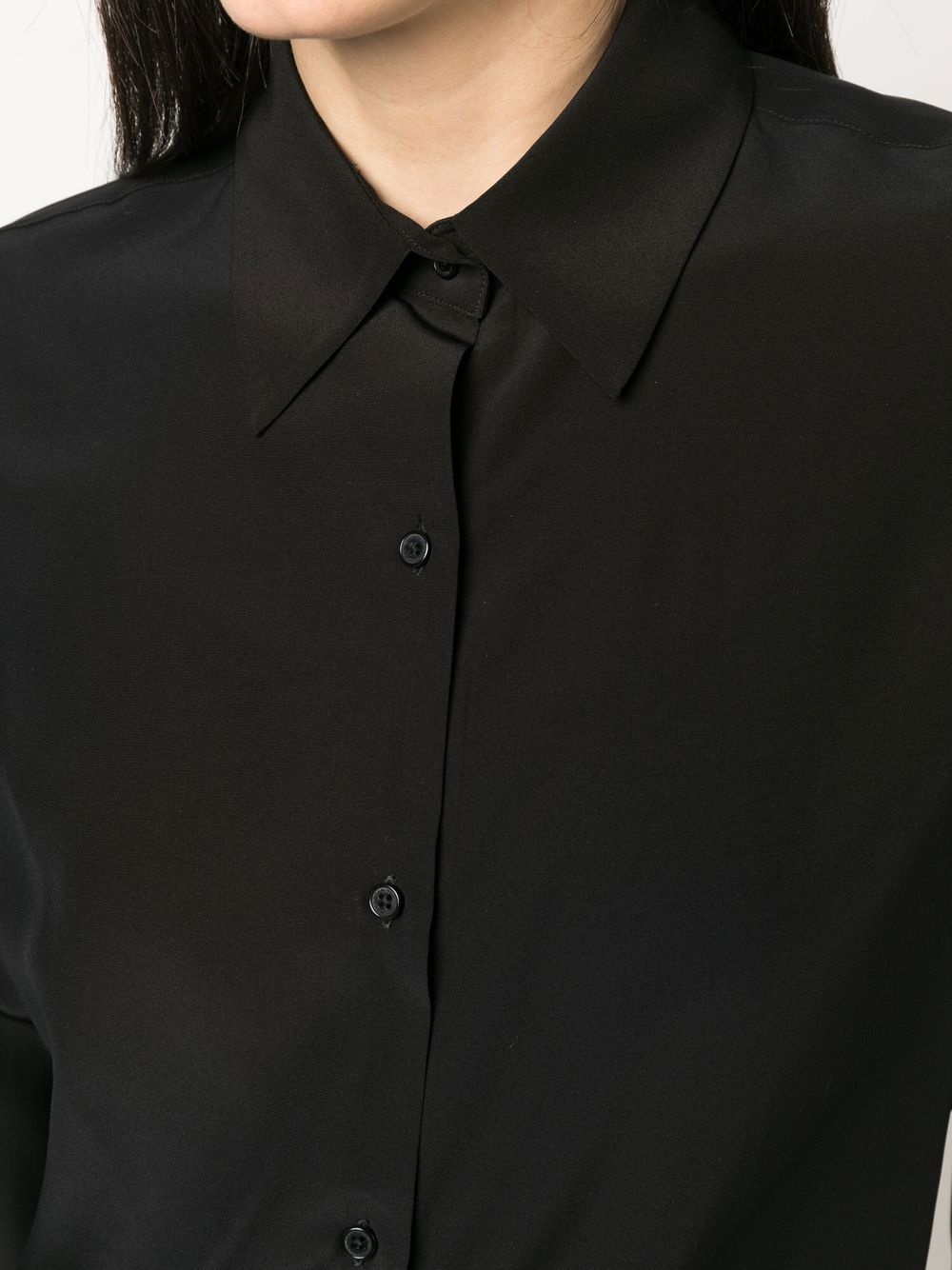 silk long-sleeved shirt - 5