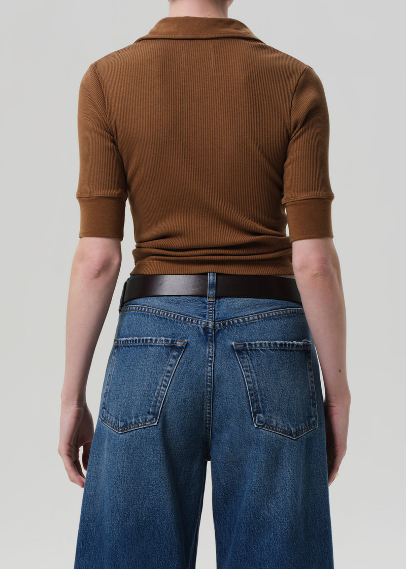 Amina Polo Shirt In Manuka 3
