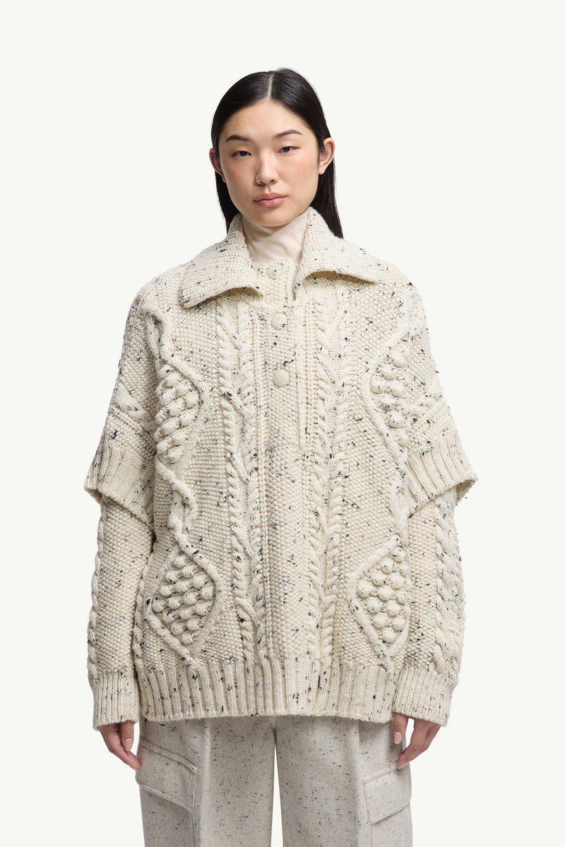Wool Blend Tassel Cape 3