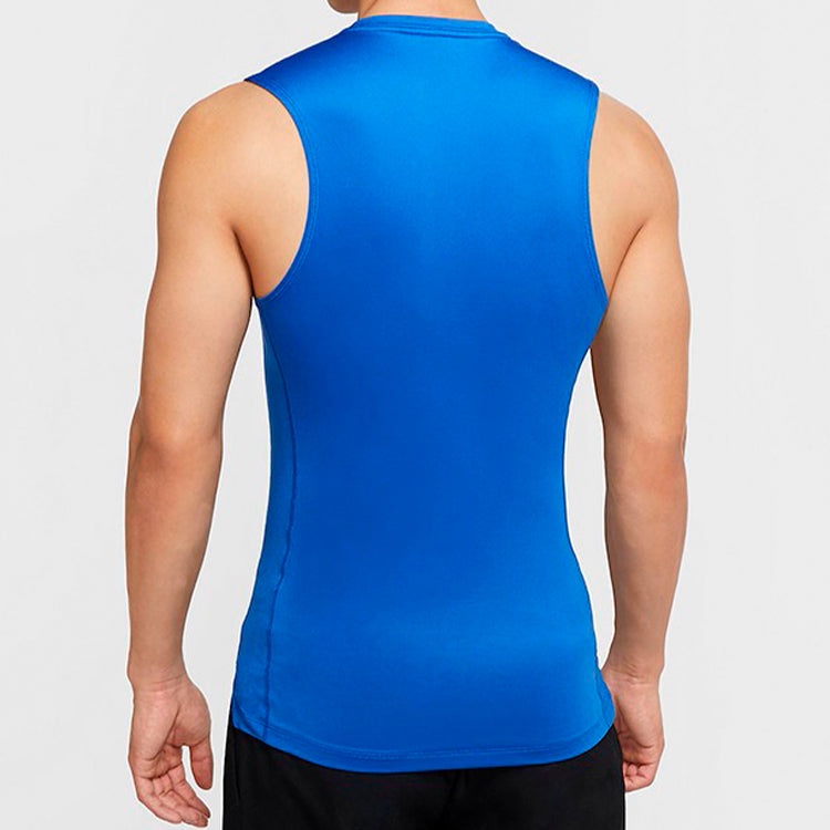 Nike Pro Logo Training Tight Vest Blue Royal blue BV5601-480 - 4