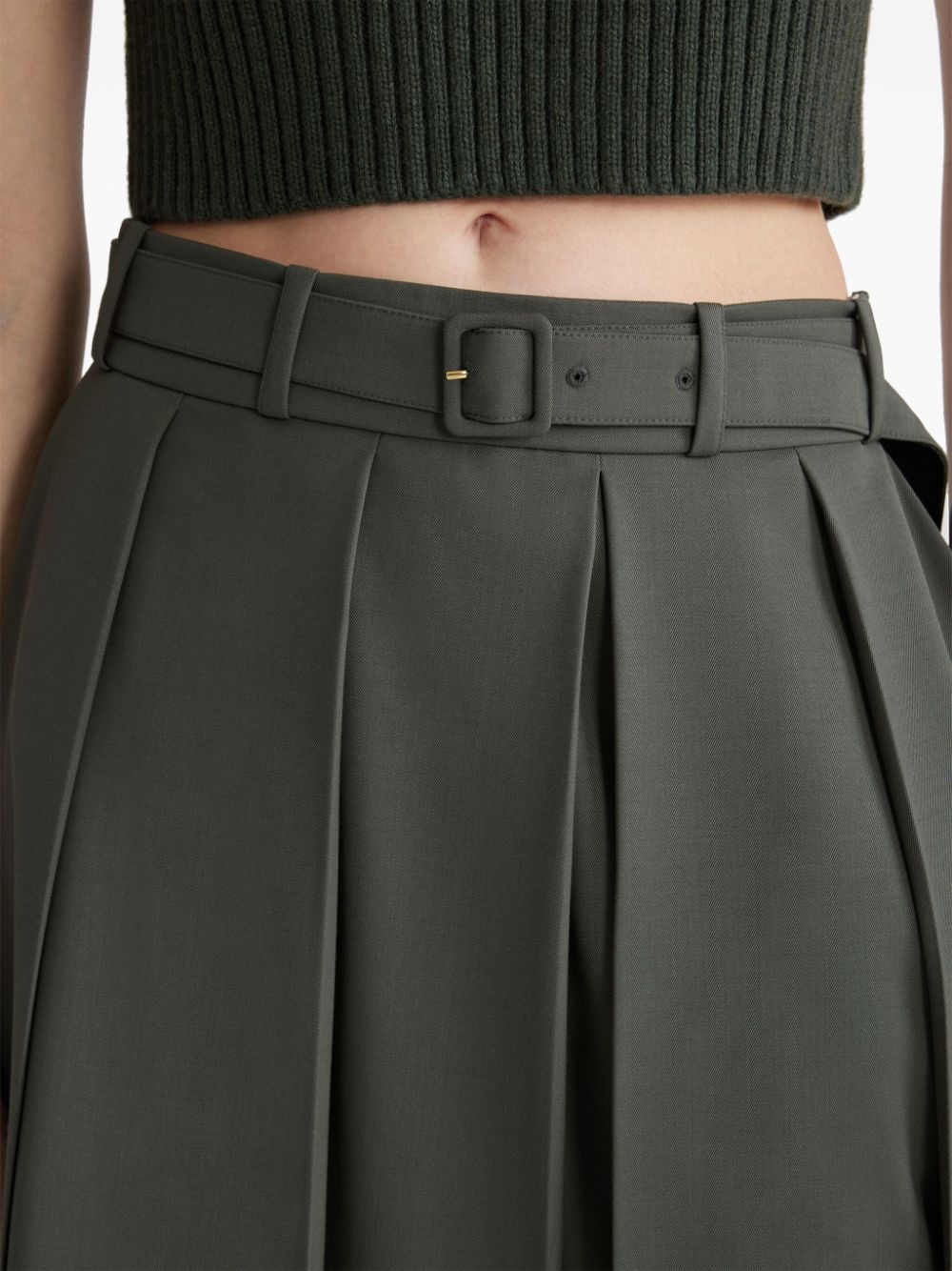 pleated midi skirt - 4