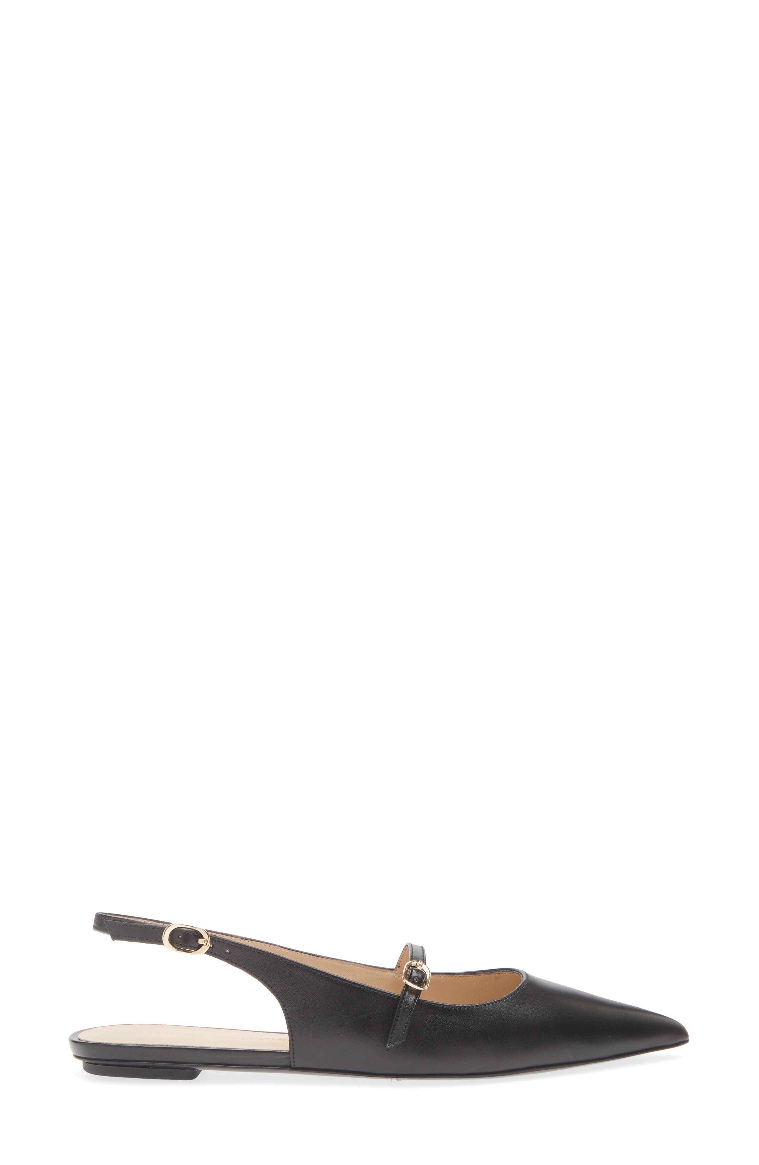 Stuart Weitzman Emilia Mary Jane Slingback Flat in Black at Nordstrom - 3