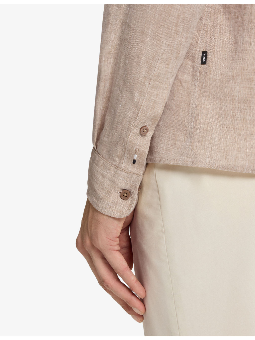 Regular-Fit Long-Sleeve Linen Shirt - 6