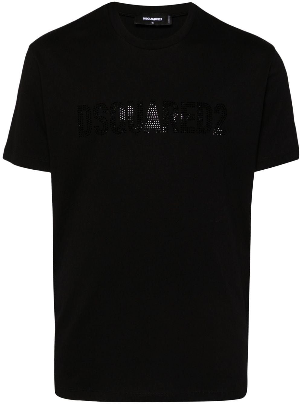 logo-embellished cotton T-shirt - 1