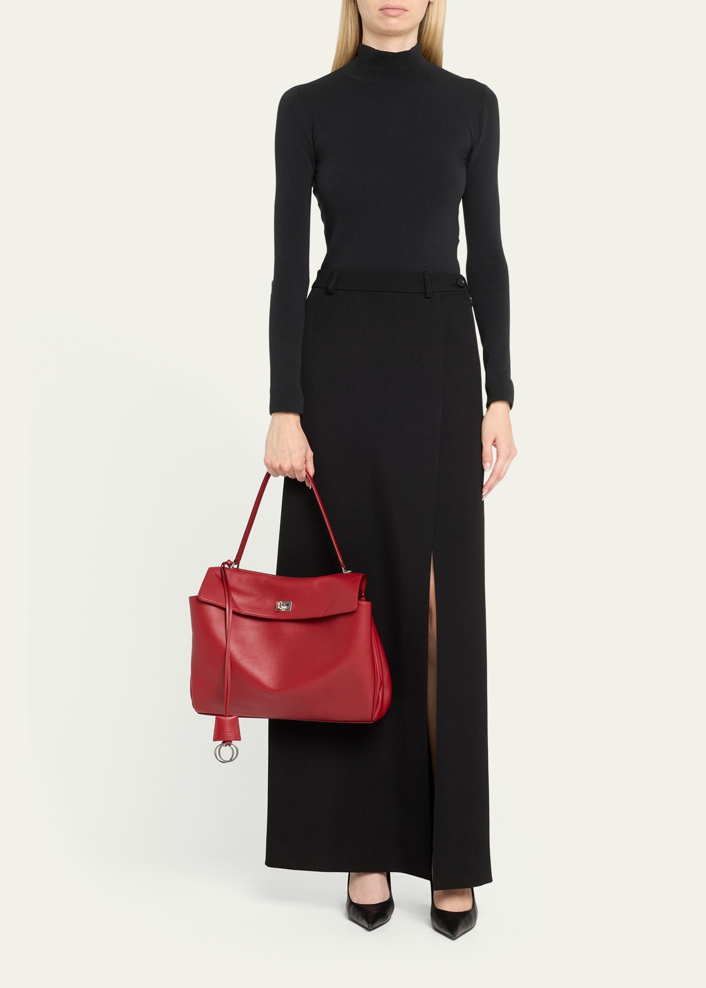Rodeo Medium Leather Top-Handle Bag - 5