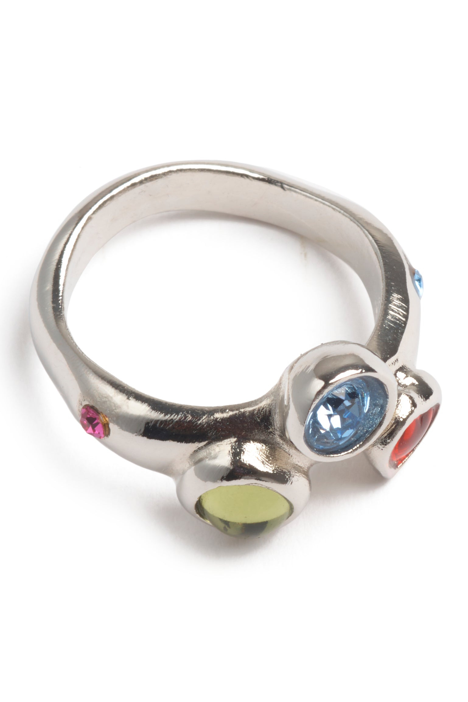 SILVER MULTI FLORENCE RING - 4